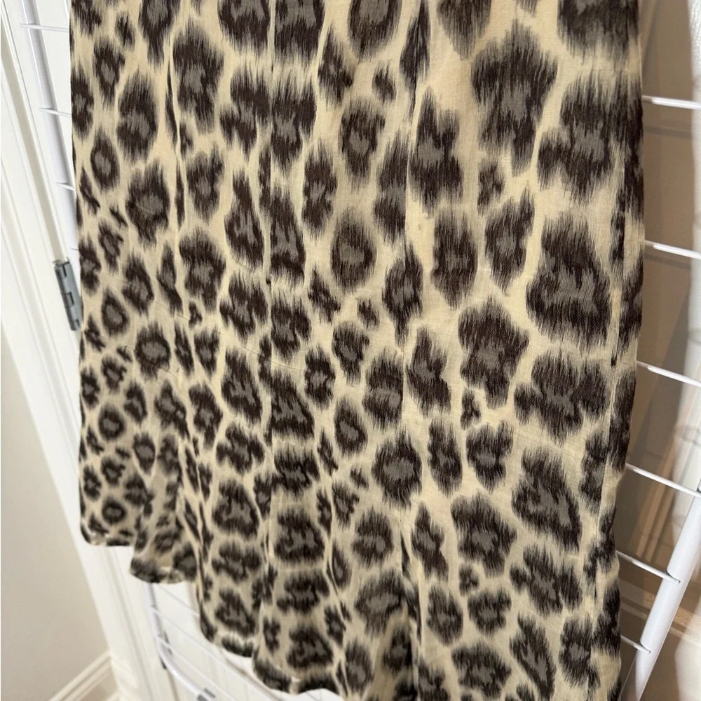 Talbots Animal Print A-Line Skirt - Picture 13 of 13